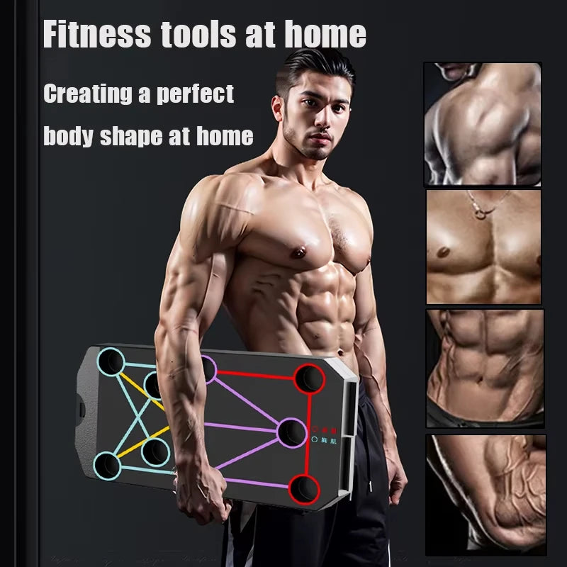 Folding Push-up Board Support Muscle Exercise